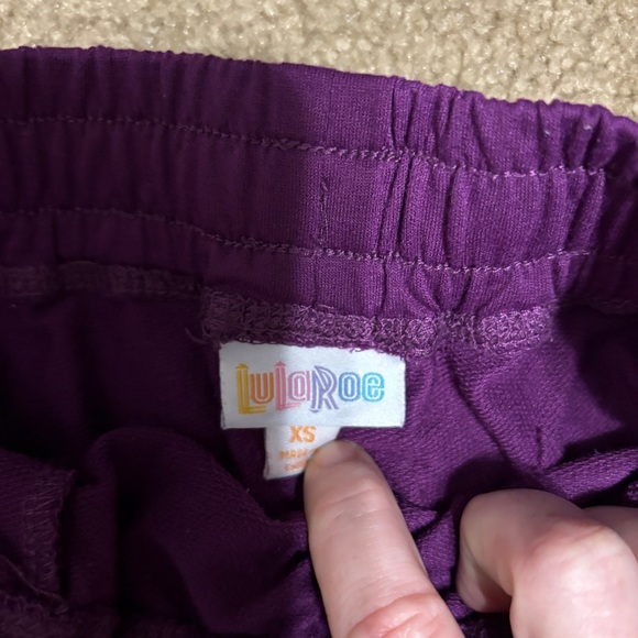 LuLaRoe Vibrant Purple Shorts - Picture 2 of 2